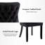 Chaise d'appoint rembourrée capitonnée en velours de cuisine moderne-995503667-995503660