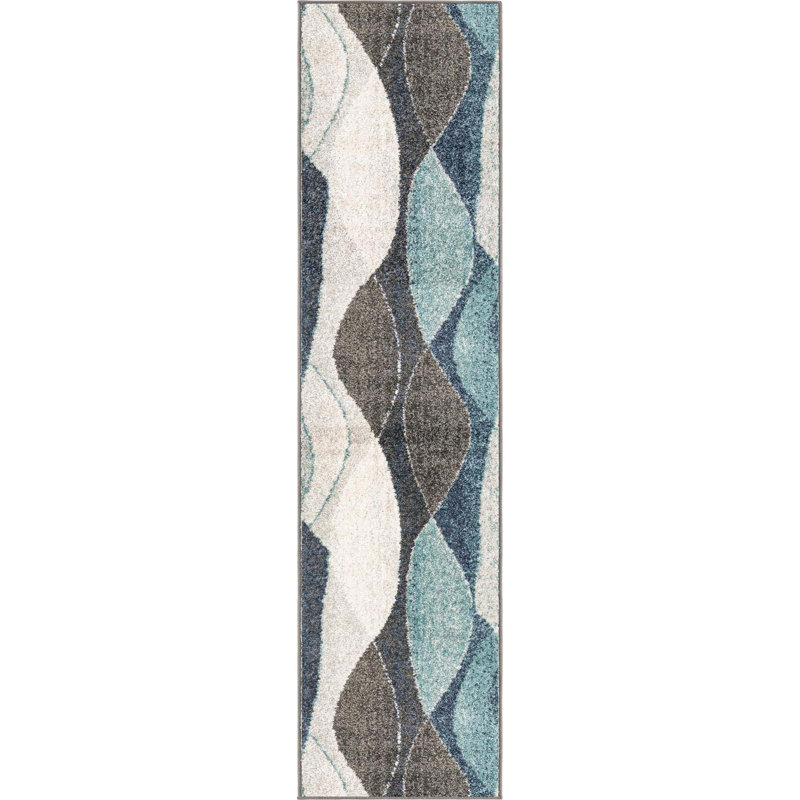 Abstract Area Rug, Runner 76 x 305cm