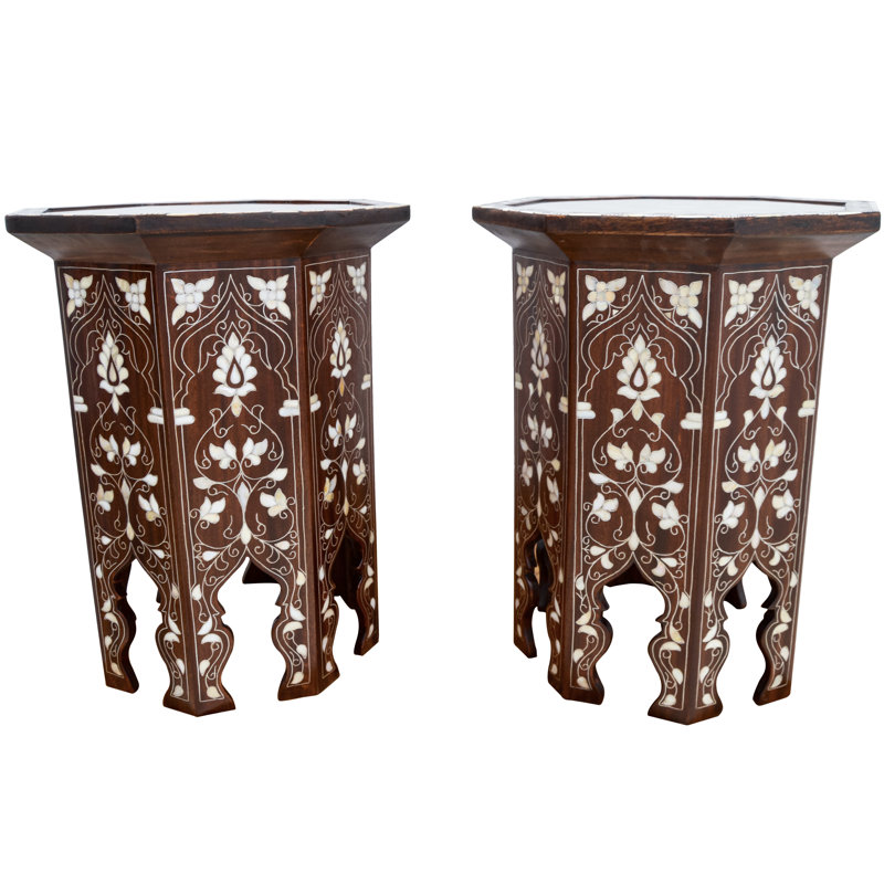 Syrian Glass End Table