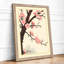 Cherry Blossom Branch Japandi - Framed Print-472121840-472121846