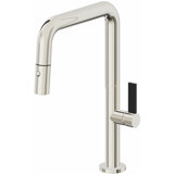 Pull-Down Kitchen Faucet With Button Sprayer - Quad Spout