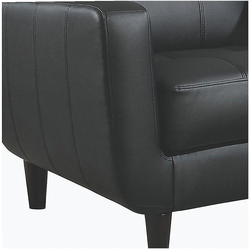 Fauteuil d'appoint à rail noir