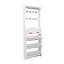 Armoire à chaussures blanche avec 3 portes et 2 tiroirs avec support, grand espace de rangement