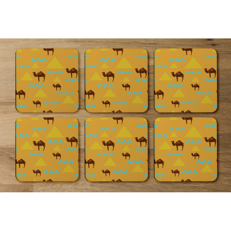 Square 6 Piece Coaster Set