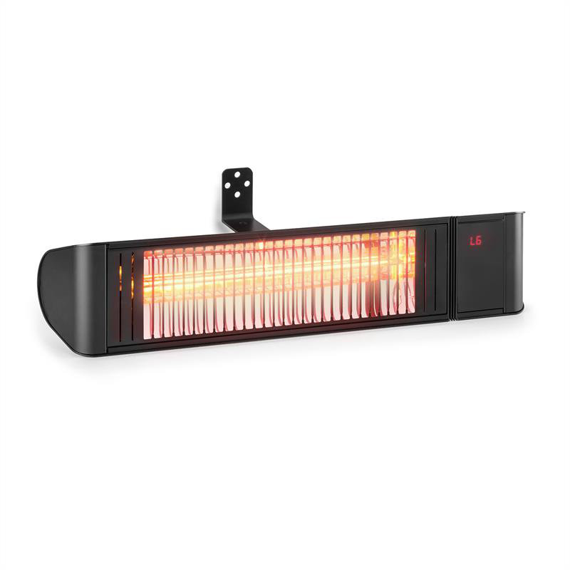 Electric Ceiling Mounted Patio Heater, Black