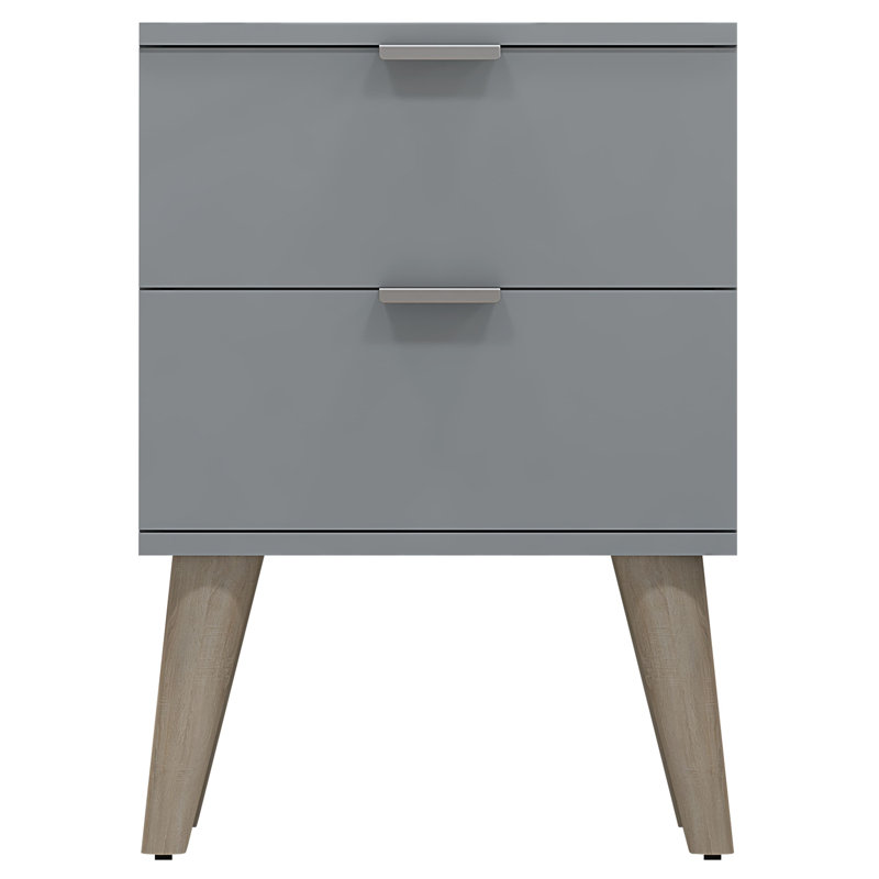 Gordes 40cm W Bedside Table, Grey
