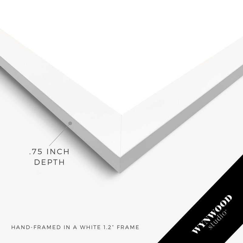 White Framed Coastal Shack Lounging Print, 15 x 21