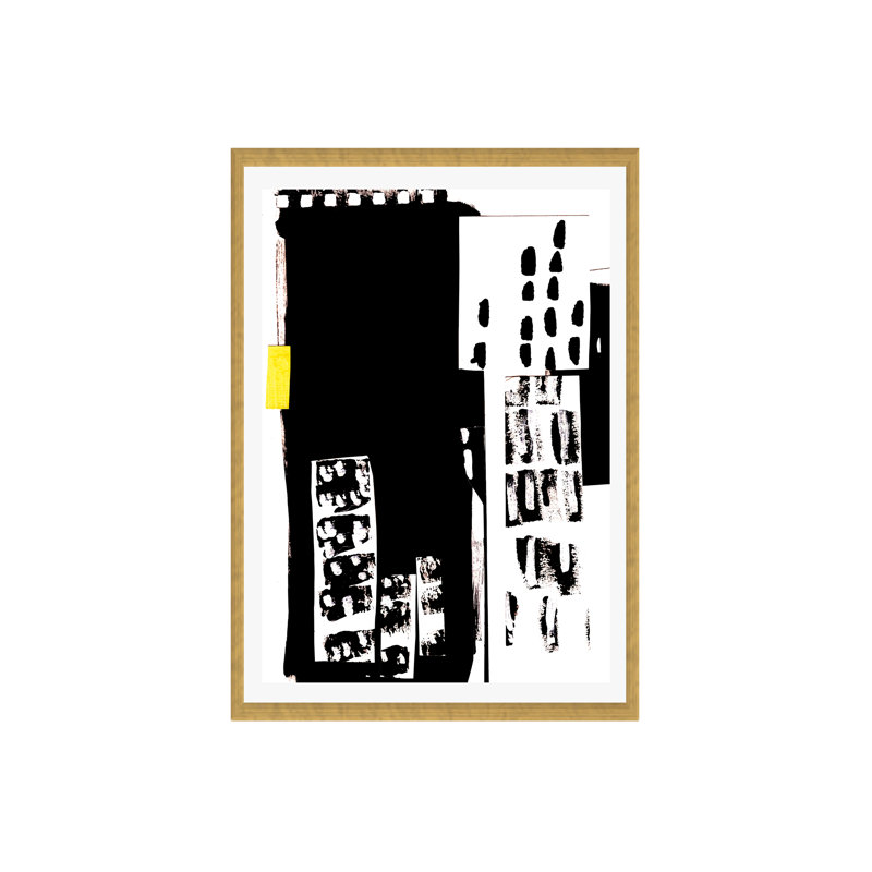 Town Square, No Mat, 16" H x 12" W, Black Floater Framed Canvas