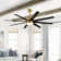 Jamii-Leigh 65/72/84 inch Large Indoor/Covered Outdoor Modern Ceiling Fan with Led Lights and Remote, 6-Speed, Reversible Quiet DC Motor, Timer, 8-ABS-Blade