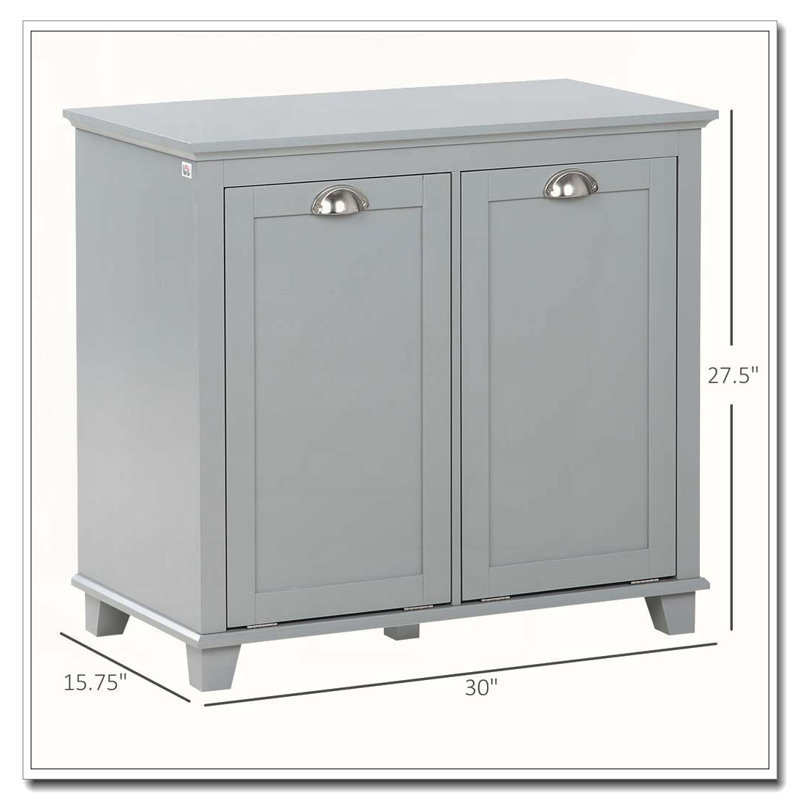 Armoire de salle de bain Tilt-Out, Gris