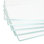 L 10 po x L 44 po - Tablette rectangulaire en verre trempé sans cadre (ensemble de 5 pièces) - 3/16 po d'épaisseur - crayon poli