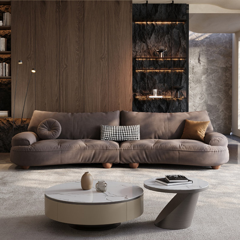 Canapé Creative Brown, H 31,89 po x l 122,05 po x P 42,13 po