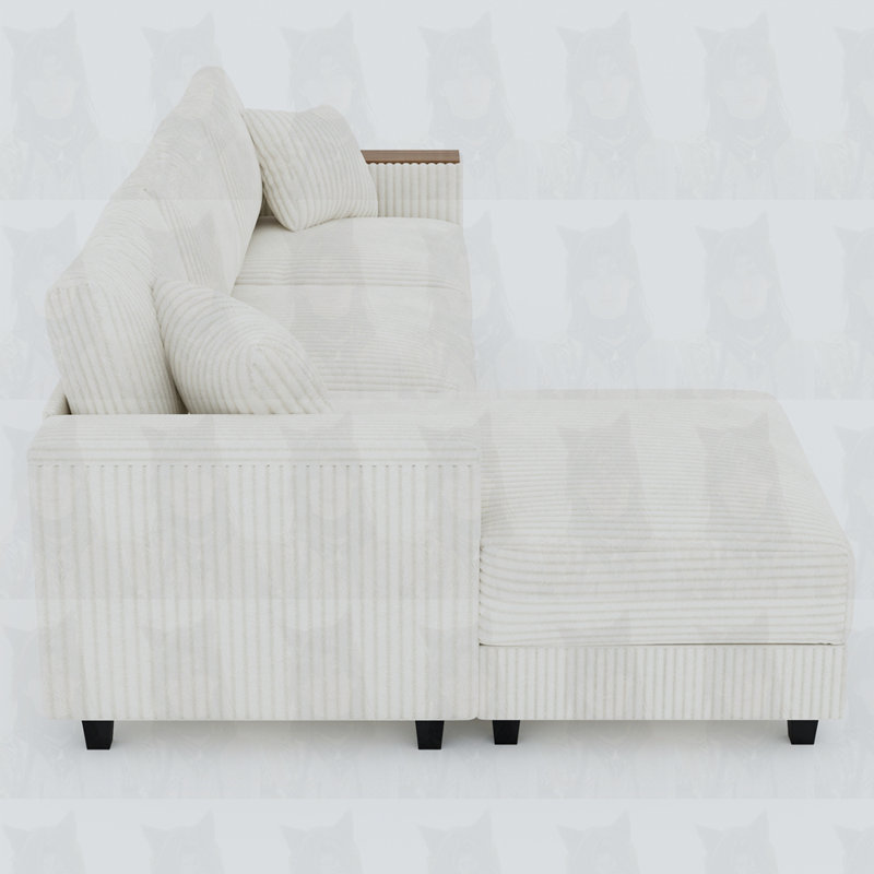 Canapés modulaires avec rangement, Blanc