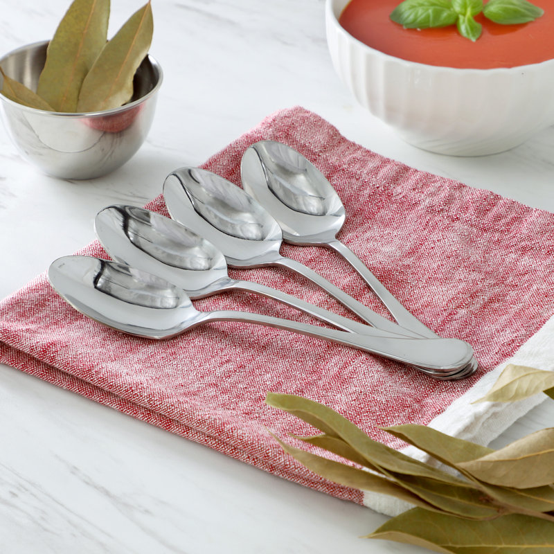 Gibson Home Manchester 4 Piece Stainless Steel Dinner Spoon Set