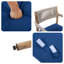 Ensemble de chaises de salle à manger en bois d'acacia de qualité supérieure - Ensemble de 4 cordes résistantes aux intempéries-1018356779