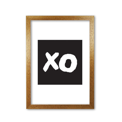 XO Black Square - Print