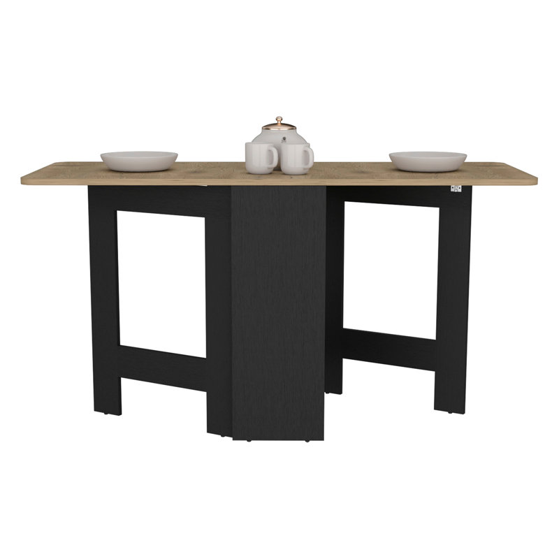 Table pliante Gateleg compacte et compacte