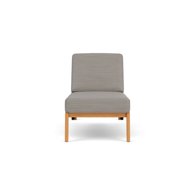 Alpine Outdoor Teak Chaise Lounge, Boten Dark Urban