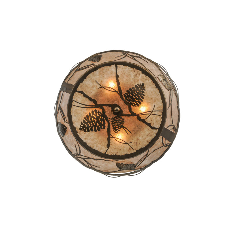 Whispering Pines 4 - Light Flush Mount