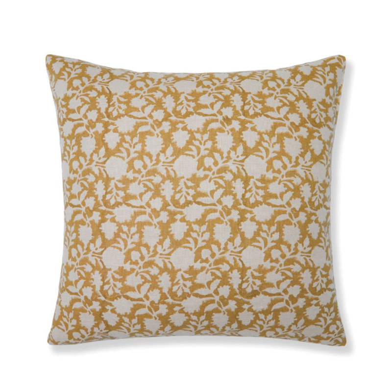 Hedgerow Pillow Cover - 22" x 22", Yellow Floral