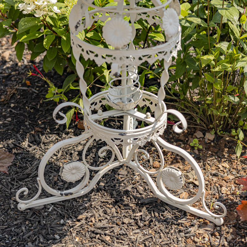 Zaer SA Support pour plante "Copenhagen 1843", Blanc antique