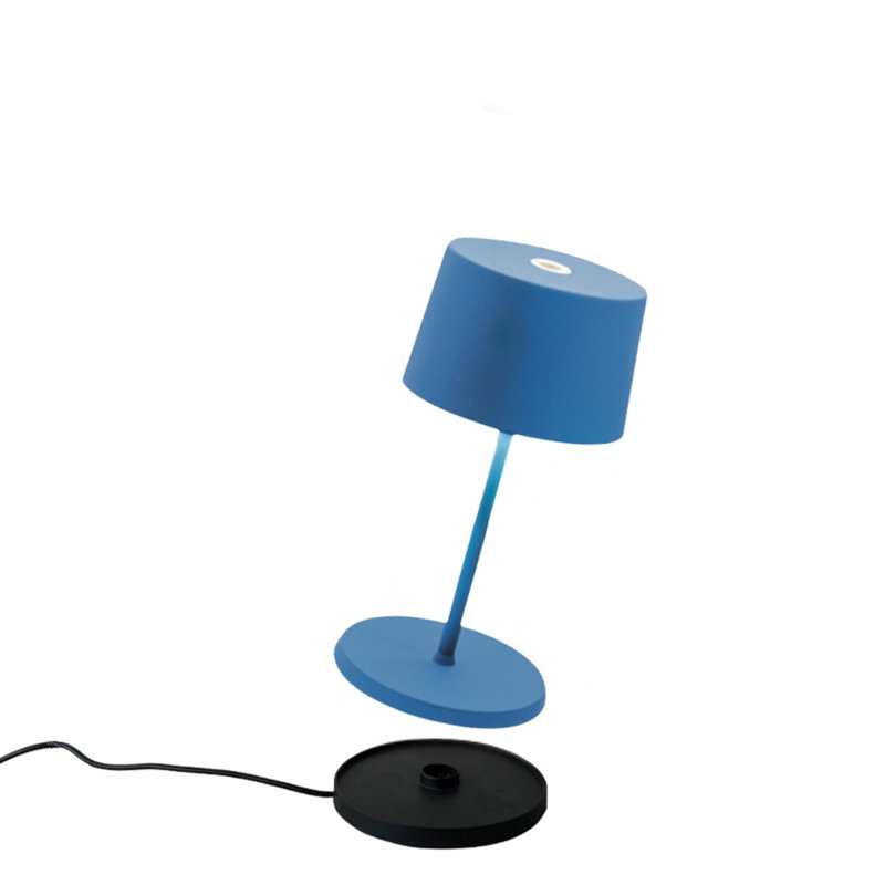 Olivia Pro Mini Table Lamp, Capri Blue