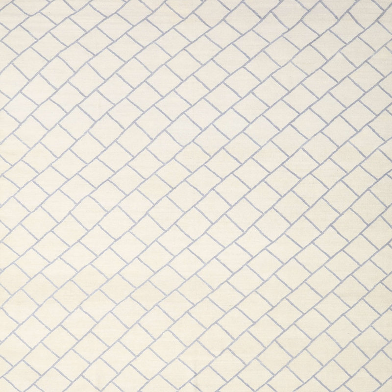 Surface beige contemporaine tapis, Carré 7 pi x 7 pi