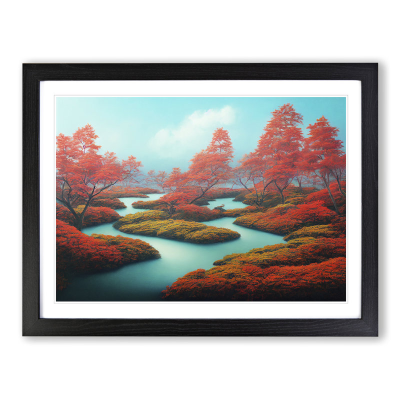 Ethereal Forest - Framed Print, Black, 25cm H x 34cm W x 2cm D