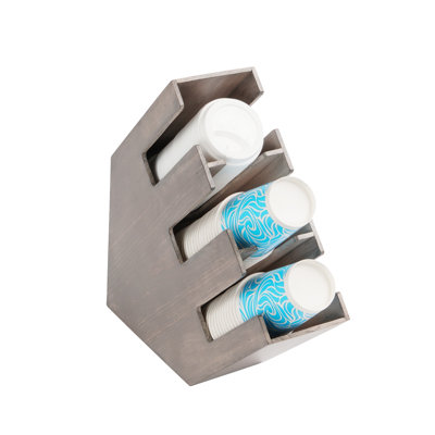 Aspen 3-Section Countertop Cup / Lid Organizer