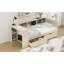 Lit plateforme en bois avec tablettes de rangement, tiroirs, station de charge et tête de lit tapissier-1797940476-1797940479