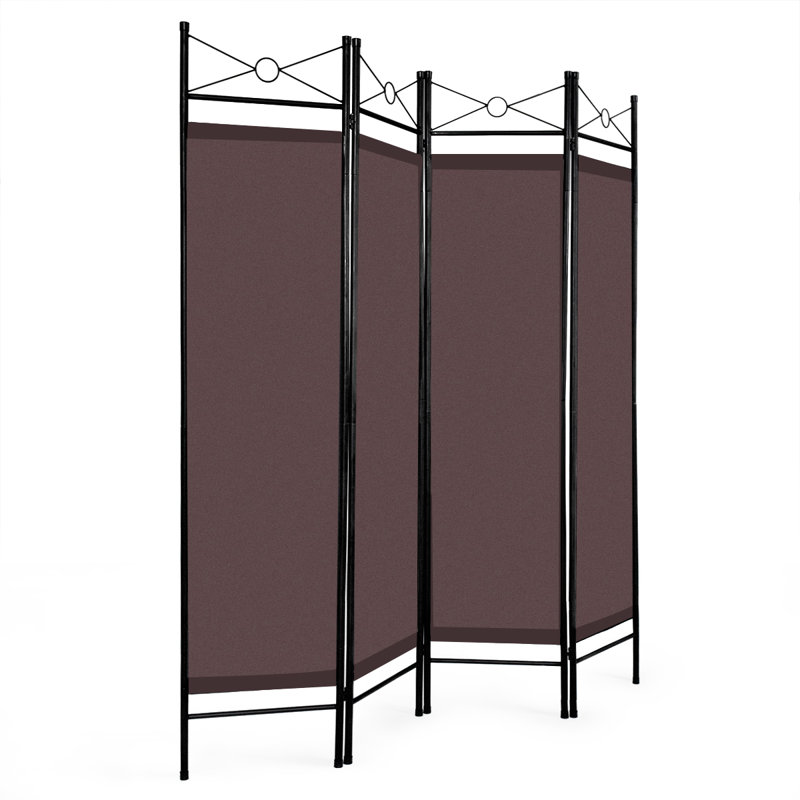 Afua 160cm W x 180cm H 4 - Panel Folding Room Divider