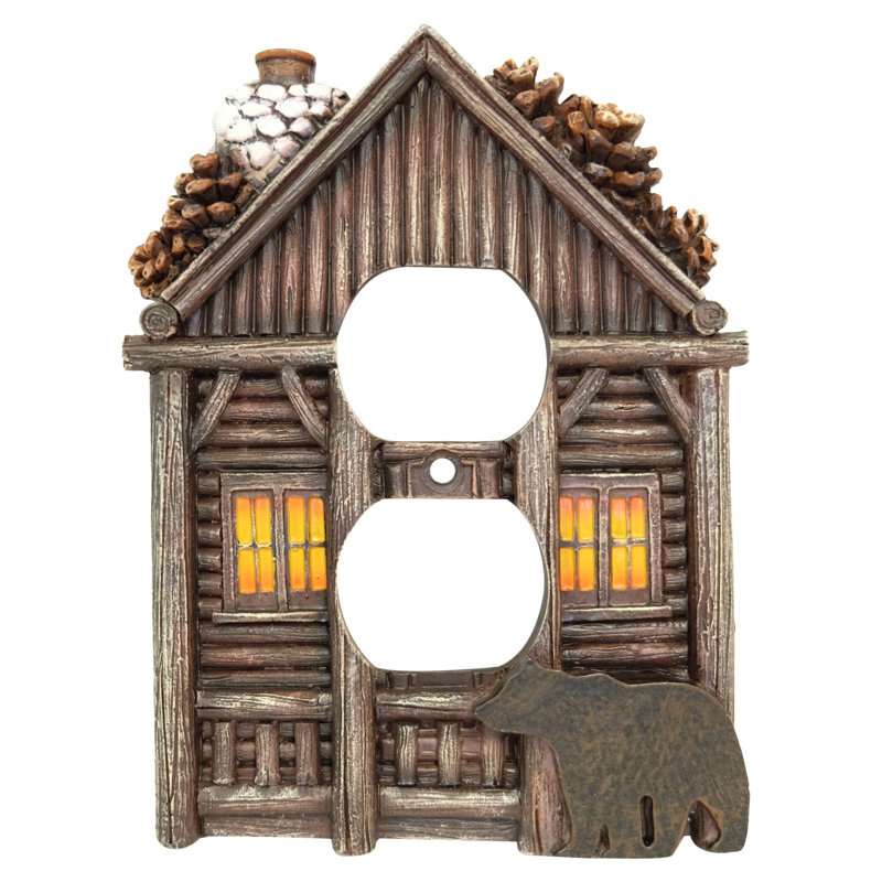 Plaque murale prise murale simple Cozy Cabin