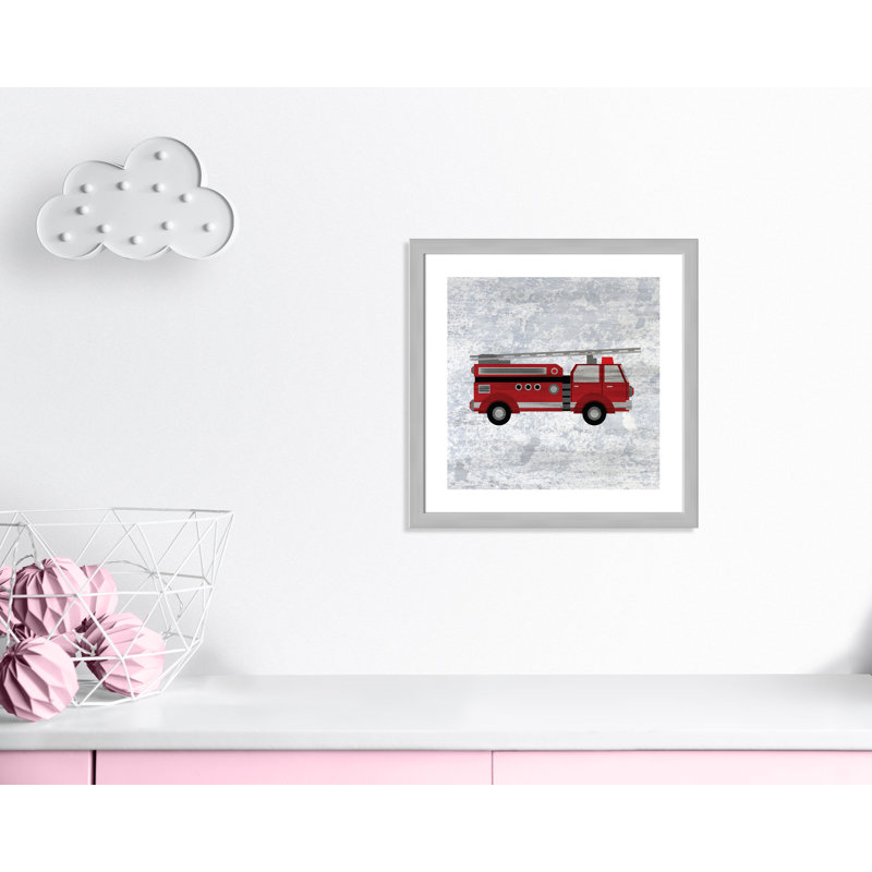 Rouge 1 impression sur papier, H 22,5 po x l 22,5 po x P 0,6 po, Encadré plat argent