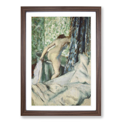 Nude Woman in the Bath by Edgar Degas - Framed Print