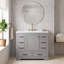 Meuble-lavabo autoportant en MDF de 91 cm (36 po) en bois massif, lavabo simple, étagère réglable, séparateur de tiroir multifonctionnel et accessoires de quincaillerie complets-1664862095