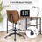 Ergonomic Drafting Office Chair - Adjustable Height & Footrest Ring, Swivel Stool For Standing Desk, Counter Height Desk & Drawing