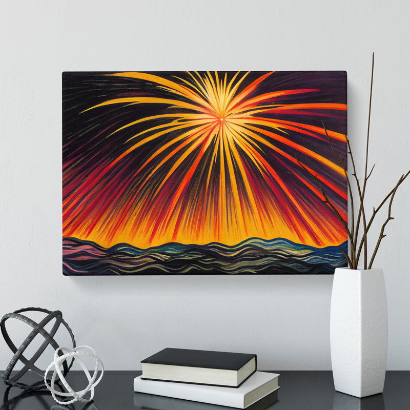Phenomenal Fireworks - Wrapped Canvas, 35cm H x 50cm W x 3cm D