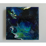 'Iridescent Night' - Wrapped Canvas Painting Print