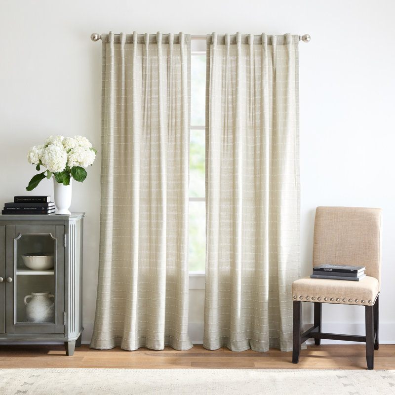 Paire de rideaux 50 panneaux Martha Stewart Ava, L 50 po x L 95 po