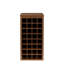 Armoire 32 bouteilles en noyer brun riche - rangement modulaire