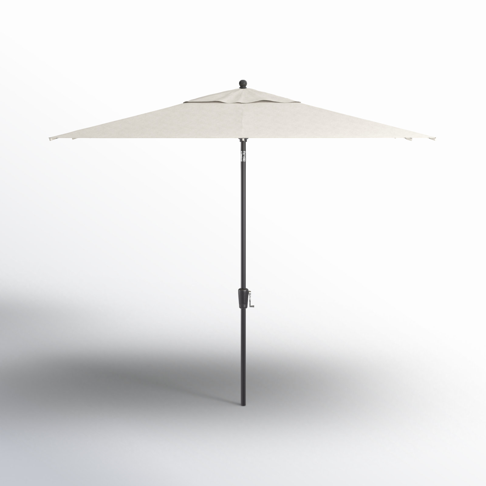 Natalie 103'' Outdoor Umbrella, Starring Gray, Canvas Forest Green Sunbrella® Canvas