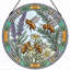 Panneau de vitrail Bee Garden, 7,8 H-131577900