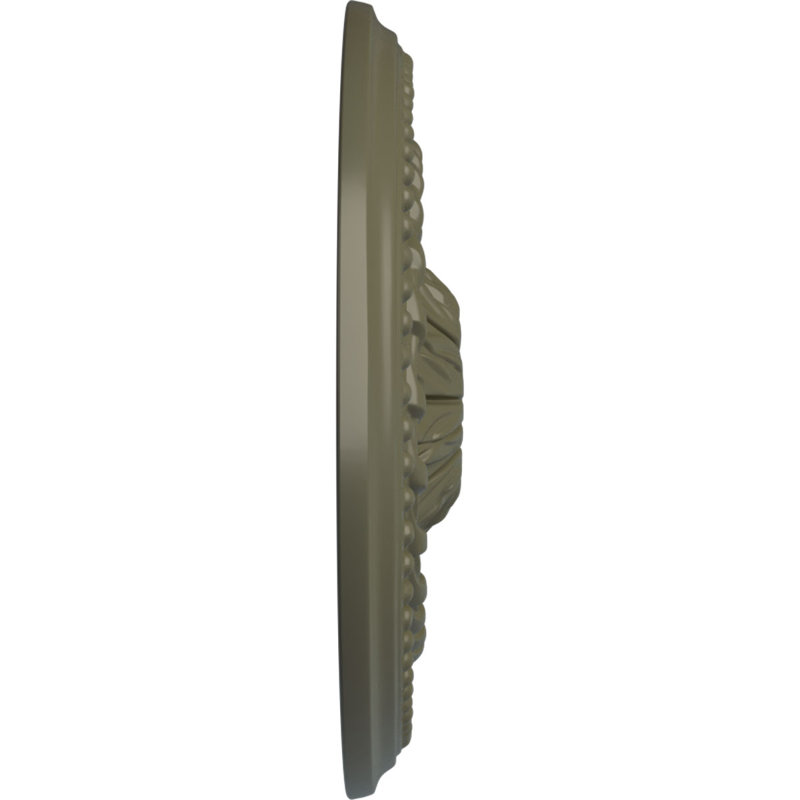 Endurathane Granada Ceiling Medallion, 19"OD x 1 1/2"P (Fits Canopies up to 7 1/8"), Hand-Painted Smokey Topaz Crackle Finish
