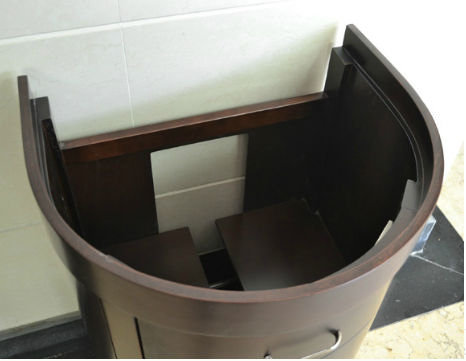 Base de meuble-lavabo simple 21,9 po seulement, Cerisier épice