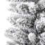 Christmas Tree Slim Artificial Xmas Tree with Flocked Snow PVC and PE-1907451146
