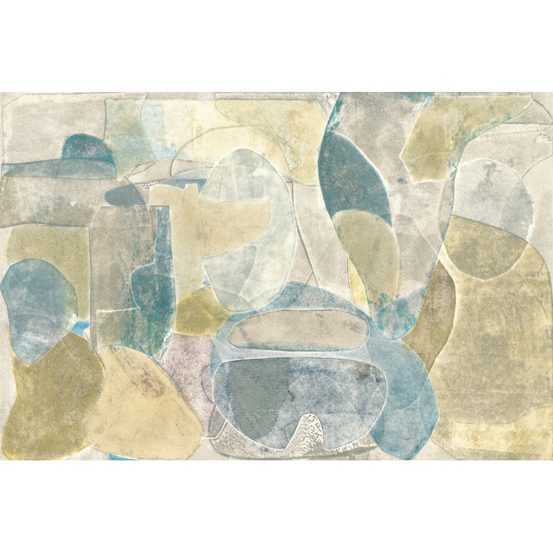 Sea Glass II by Rob Delamater - Painting on Canvas, 30 cm H x 46 cm W, Wrapped Canvas