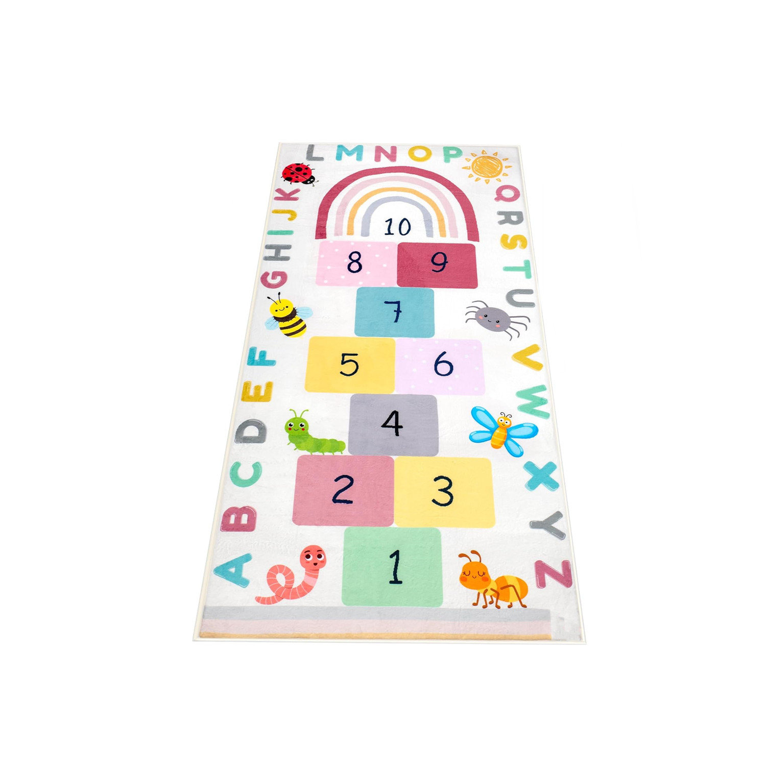 Trinx Game Rug With Numbers And Squares For Learning And Activity,Non ...