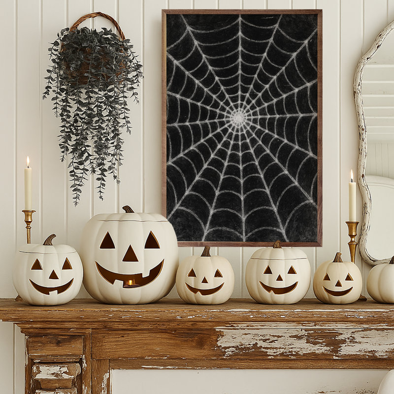 Spider Web Black, 36" H x 24" W
