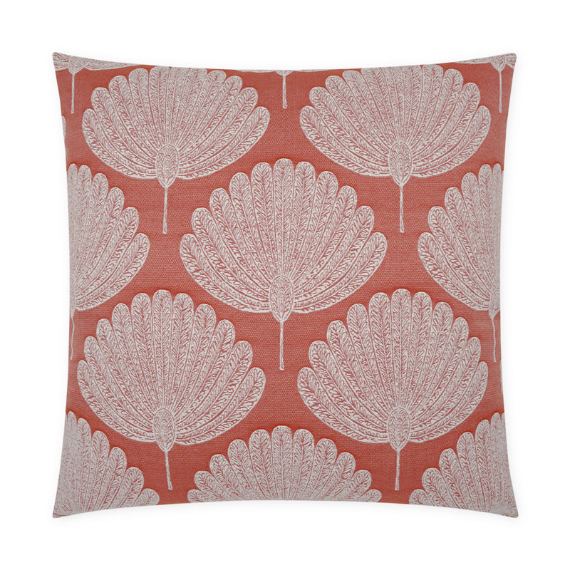 Kita Square Pillow Cover & Insert, Coral, 22"H x 22"W