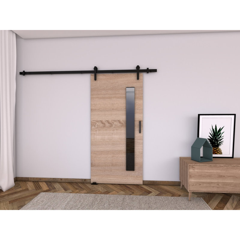 Toller Veneers Sliding Doors, Sonoma Oak, 205cm H x 106cm W x 1.6cm D